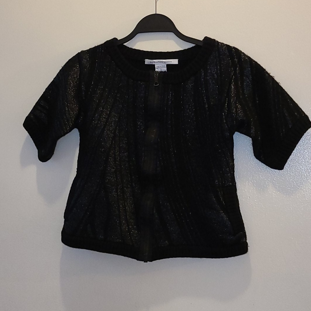 Diane vonFurstenberg petite black sweater